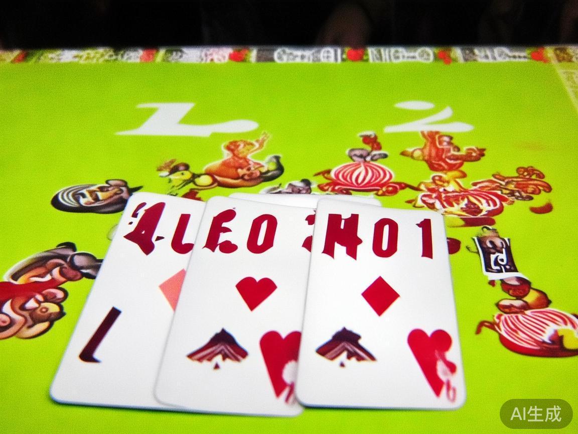 牌的组成和点数计算
每个玩家获得三张牌，牌面点数